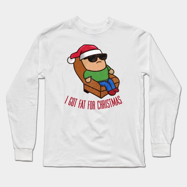 I Got Fat for Christmas Long Sleeve T-Shirt by karutees